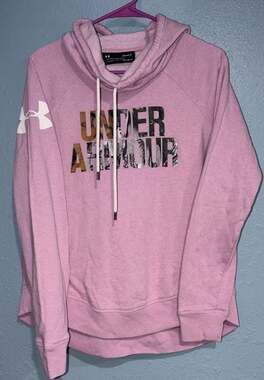 Under Armour ColdGear Loose Fit lilac Hoodie with Realtree Camo Logo